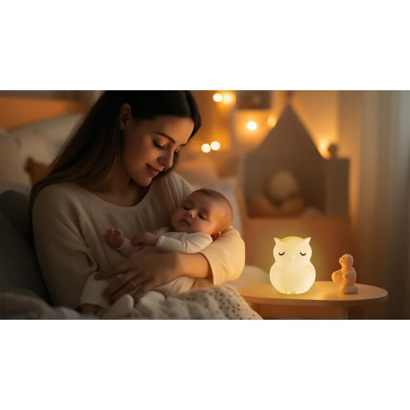 Zopa Silicone LED Lamp with Music Size L нощна светлина с мелодия Rabbit 1 бр.