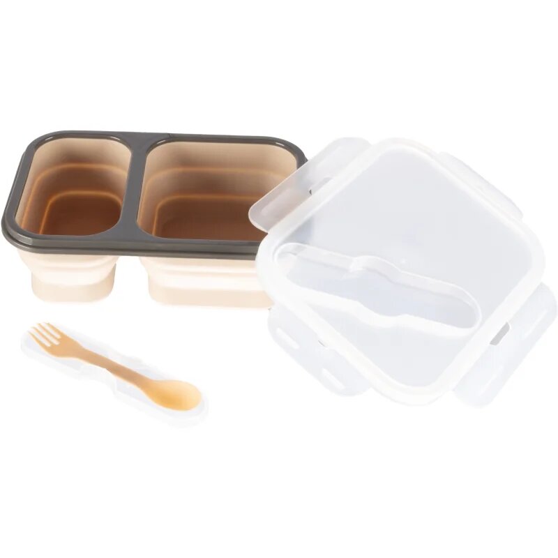 Zopa Silicone Lunch Box Large комплект за хранене Sand Beige 21x15 cm 1 бр.