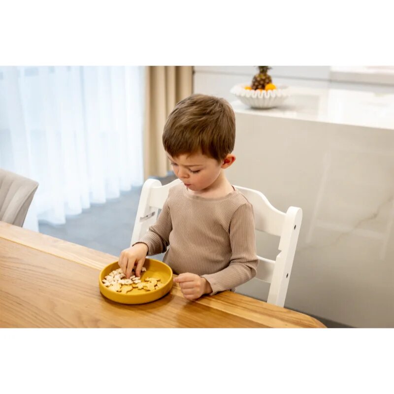Zopa Silicone Plate чиния 6 m+ Mustard Yellow 1 бр.