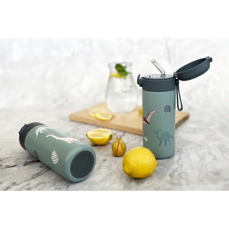 Zopa Thermo Bottle with Silicone Holder and Drinking Spout термос със сламка Dino 1 бр.