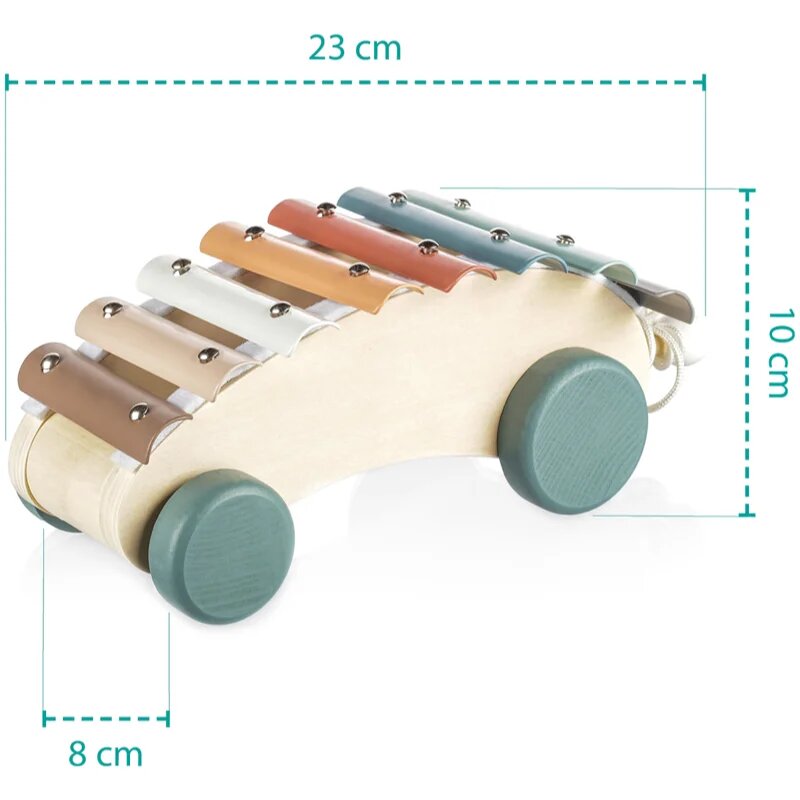 Zopa Wooden Pull Xylophone подвижен ксилофон от дърво 1 бр.