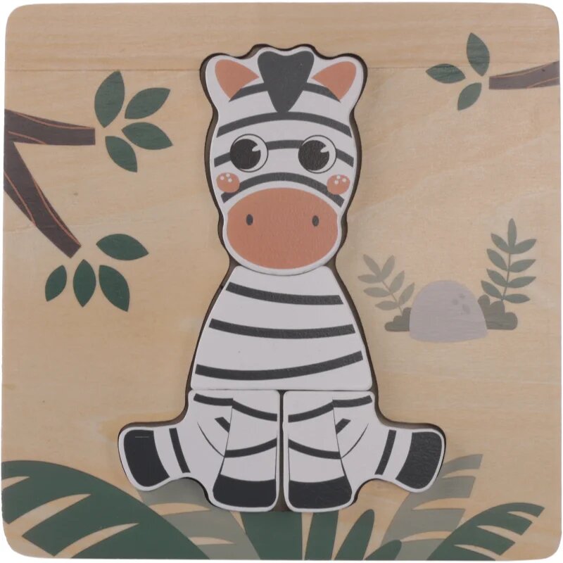 Zopa Wooden Puzzle Small пъзел от дърво Zebra 1 бр.