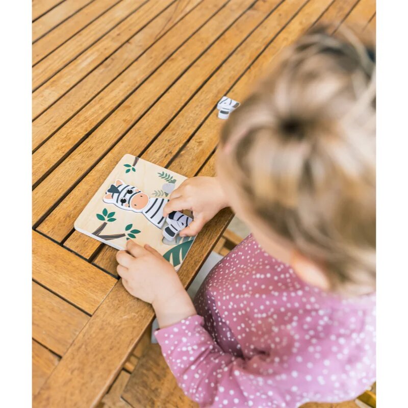 Zopa Wooden Puzzle Small пъзел от дърво Zebra 1 бр.