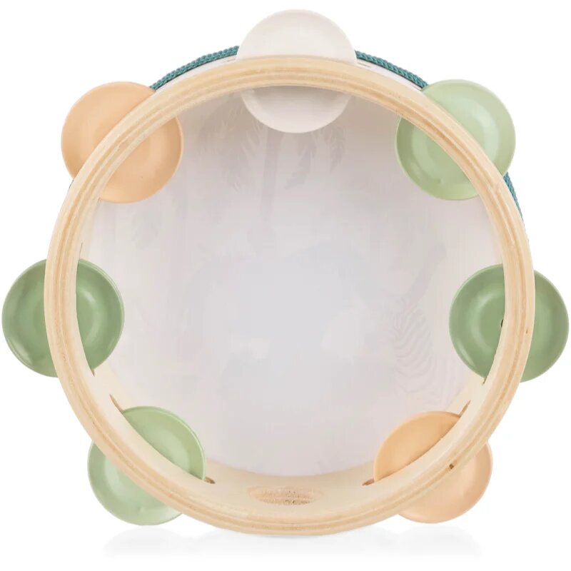 Zopa Wooden Tambourine Montessori музикална играчка от дърво 1 бр.
